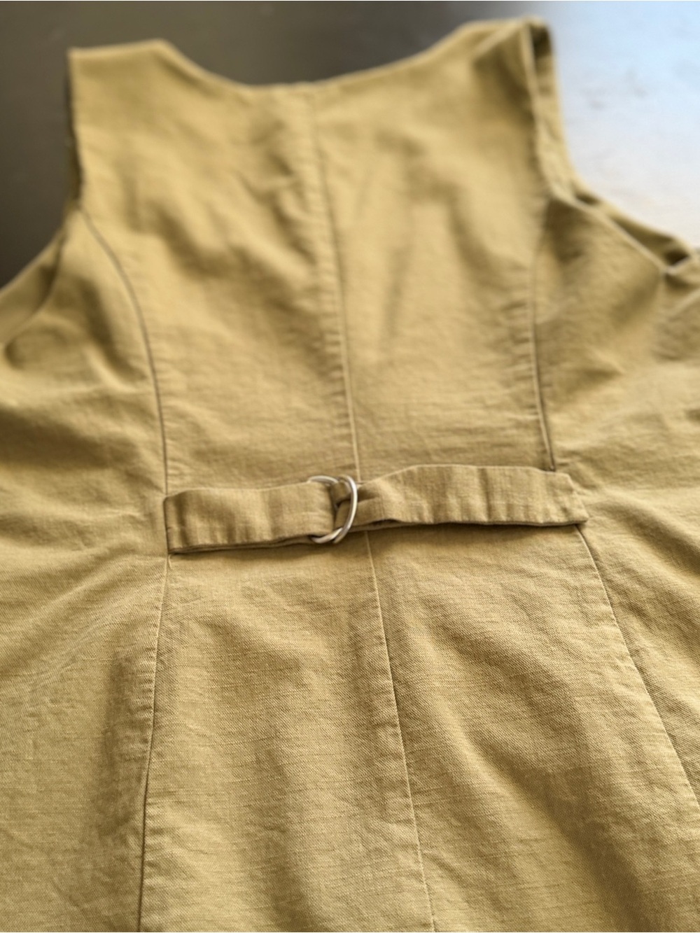 A New Day Women's XL Olive Green Button-Front Vest - Picture 3 of 6